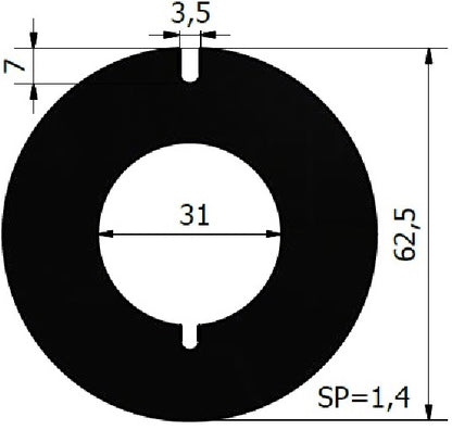 Slitbricka COD 2413